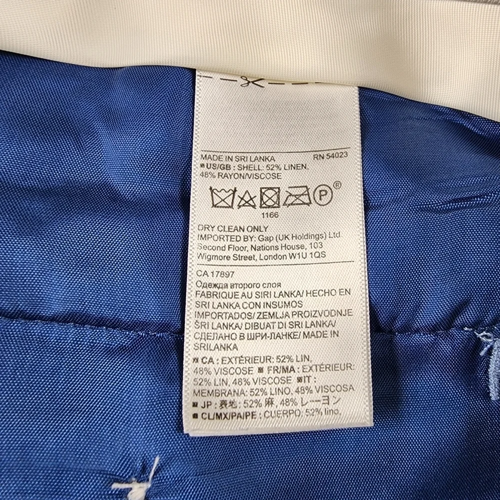 Banana Republic Avery Dress Pants Slacks Blue Plaid Women's Size 0